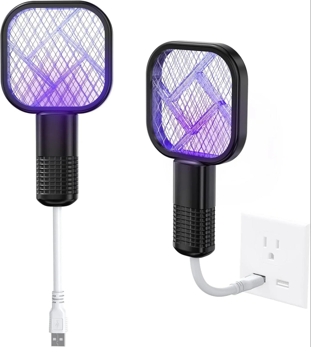 USB Rechargeable Mosquito Killer Racket | Portable Mosquito Repellent Racket With UV Light For Home Office Use